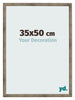 Bilderrahmen 35x50 cm Metall Vintage MDF Bologna Vorne Messe | Yourdecoration.de