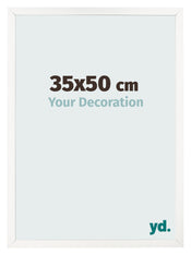 Bilderrahmen 35x50 cm Weiss Hochglanz MDF Bologna Vorne Messe | Yourdecoration.de