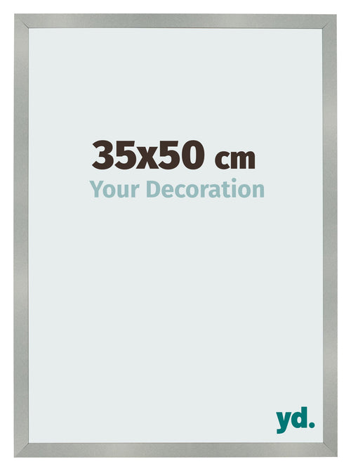 Bilderrahmen 35x50cm Aluminium Gebürstet MDF Bologna Vorne Messe | Yourdecoration.de