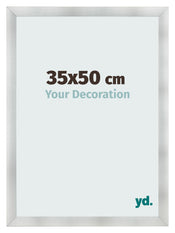 Bilderrahmen 35x50cm Aluminium Gebürstet MDF Pisa Vorne Messe | Yourdecoration.de