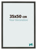 Bilderrahmen 35x50cm Antrazit MDF Bologna Vorne Messe | Yourdecoration.de