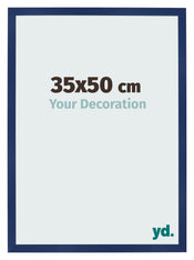 Bilderrahmen 35x50cm Dunkelblau Gewischt MDF Bologna Vorne Messe | Yourdecoration.de
