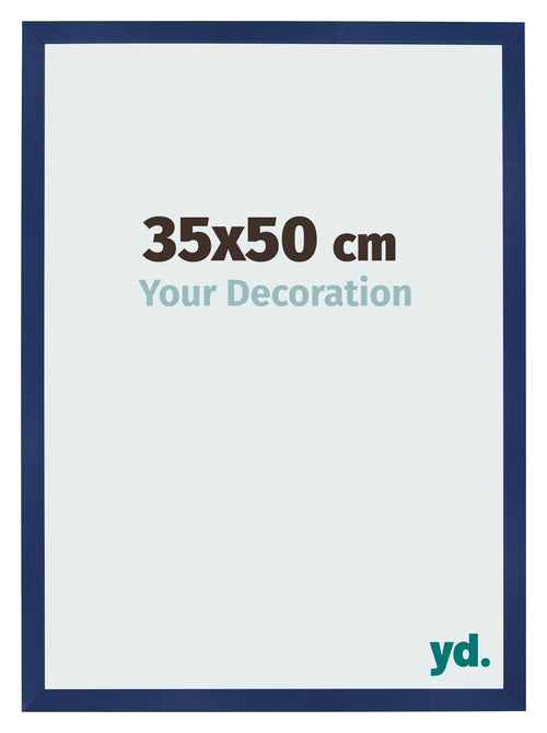 Bilderrahmen 35x50cm Dunkelblau Gewischt MDF Bologna Vorne Messe | Yourdecoration.de