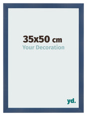 Bilderrahmen 35x50cm Dunkelblau Gewischt MDF Pisa Vorne Messe | Yourdecoration.de
