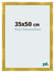 Bilderrahmen 35x50cm Gold Vintage MDF Pisa Vorne Messe | Yourdecoration.de