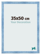 Bilderrahmen 35x50cm Hellblau Gewischt MDF Pisa Vorne Messe | Yourdecoration.de