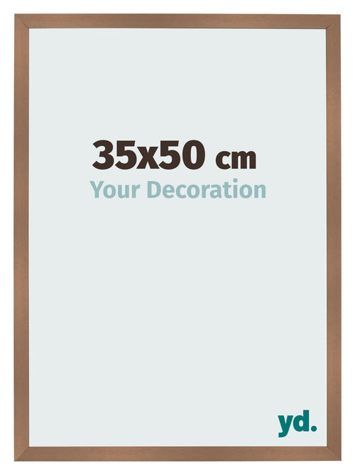 Bilderrahmen 35x50cm Kupfer Dekor MDF Bologna Vorne Messe | Yourdecoration.de