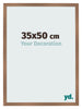 Bilderrahmen 35x50cm Kupfer Dekor MDF Bologna Vorne Messe | Yourdecoration.de