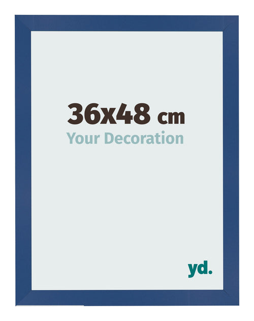Bilderrahmen 36x48 cm Dunkelblau MDF Bologna Vorne Messe | Yourdecoration.de