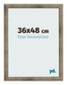 Bilderrahmen 36x48 cm Metall Vintage MDF Bologna Vorne Messe | Yourdecoration.de