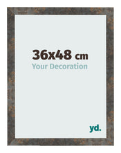 Bilderrahmen 36x48 cm Oxidiertes Metall MDF Bologna Vorne Messe | Yourdecoration.de