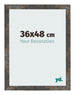 Bilderrahmen 36x48 cm Oxidiertes Metall MDF Bologna Vorne Messe | Yourdecoration.de