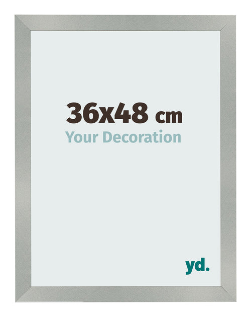 Bilderrahmen 36x48cm Aluminium Gebürstet MDF Bologna Vorne Messe | Yourdecoration.de