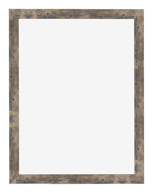 Bilderrahmen 36x48cm Blau Gold Meliert MDF Bologna Vorne | Yourdecoration.de