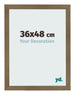 Bilderrahmen 36x48cm Bronze Dekor MDF Bologna Vorne Messe | Yourdecoration.de