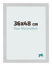 Bilderrahmen 36x48cm Edelstahl MDF Bologna Vorne Messe | Yourdecoration.de
