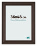 Bilderrahmen 36x48cm Eiche Dunkel MDF Lazio Vorne Messe | Yourdecoration.de