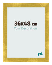 Bilderrahmen 36x48cm Gold Vintage MDF Pisa Vorne Messe | Yourdecoration.de