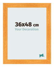 Bilderrahmen 36x48cm Orange MDF Pisa Vorne Messe | Yourdecoration.de