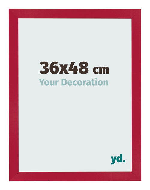 Bilderrahmen 36x48cm Rot MDF Bologna Vorne Messe | Yourdecoration.de