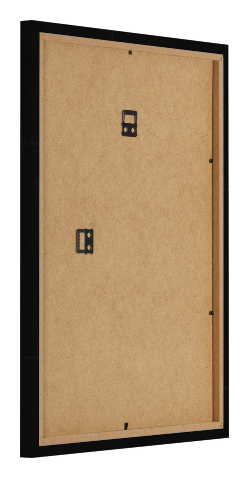 Bilderrahmen 36x48cm Schwarz Hochglanz MDF Bologna Ruckseite Schrag | Yourdecoration.de