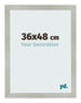 Bilderrahmen 36x48cm Silber Matt MDF Bologna Vorne Messe | Yourdecoration.de