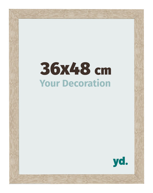 Bilderrahmen 36x48cm Sonoma Eiche MDF Bologna Vorne Messe | Yourdecoration.de