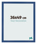 Bilderrahmen 36x49 cm Dunkelblau MDF Bologna Vorne Messe | Yourdecoration.de