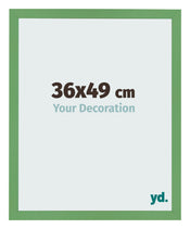 Bilderrahmen 36x49 cm Grun MDF Bologna Vorne Messe | Yourdecoration.de