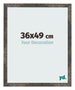 Bilderrahmen 36x49 cm Oxidiertes Metall MDF Bologna Vorne Messe | Yourdecoration.de