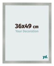 Bilderrahmen 36x49cm Aluminium Gebürstet MDF Bologna Vorne Messe | Yourdecoration.de