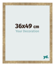 Bilderrahmen 36x49cm Gold Antik MDF Bologna Vorne Messe | Yourdecoration.de