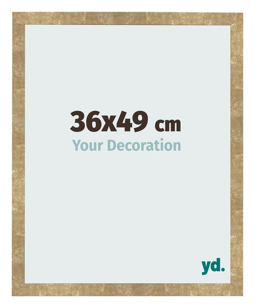 Bilderrahmen 36x49cm Gold Antik MDF Bologna Vorne Messe | Yourdecoration.de