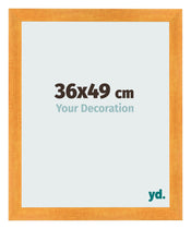 Bilderrahmen 36x49cm Orange MDF Pisa Vorne Messe | Yourdecoration.de