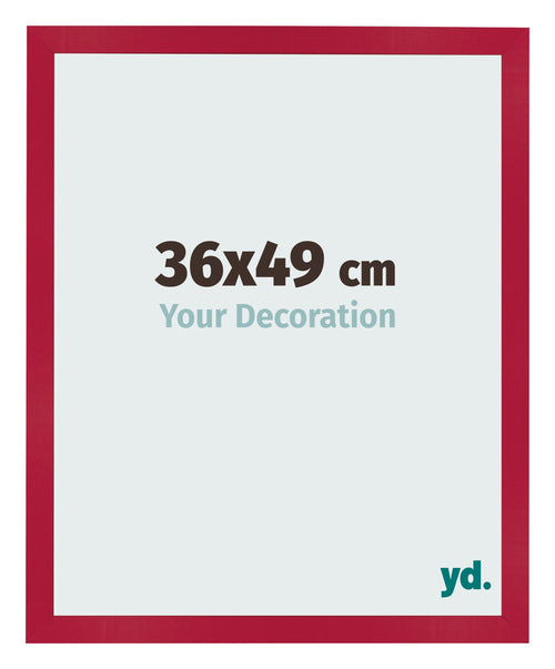 Bilderrahmen 36x49cm Rot MDF Bologna Vorne Messe | Yourdecoration.de
