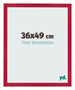 Bilderrahmen 36x49cm Rot MDF Bologna Vorne Messe | Yourdecoration.de