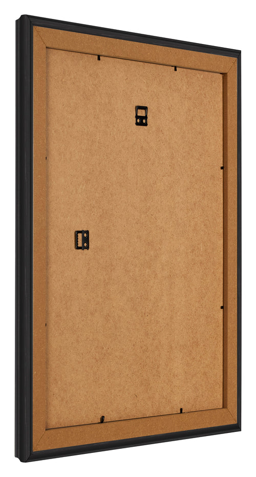 Bilderrahmen 36x49cm Schwarz Gemasert MDF Lazio Ruckseite Schrag | Yourdecoration.de