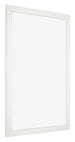 Bilderrahmen 36x49cm Weiss Hochglanz MDF Bologna Vorne Schrag | Yourdecoration.de