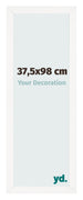 Bilderrahmen 37 5x98 cm Weiss Hochglanz MDF Bologna Vorne Messe | Yourdecoration.de