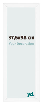 Bilderrahmen 37 5x98 cm Weiss Matt MDF Bologna Vorne Messe | Yourdecoration.de
