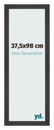 Bilderrahmen 37 5x98cm Antrazit MDF Bologna Vorne Messe | Yourdecoration.de