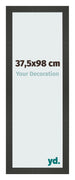 Bilderrahmen 37 5x98cm Antrazit MDF Bologna Vorne Messe | Yourdecoration.de
