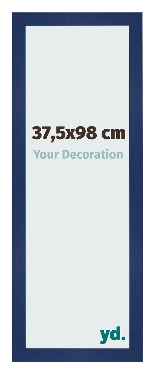 Bilderrahmen 37 5x98cm Dunkelblau Gewischt MDF Bologna Vorne Messe | Yourdecoration.de
