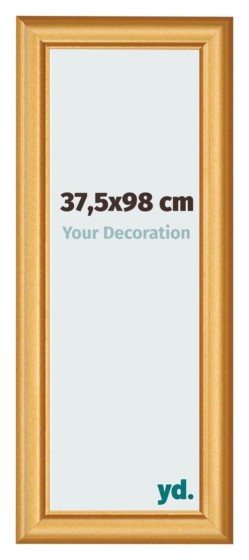 Bilderrahmen 37 5x98cm Gold Matt MDF Lazio Vorne Messe | Yourdecoration.de