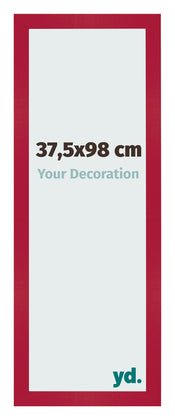 Bilderrahmen 37 5x98cm Rot MDF Bologna Vorne Messe | Yourdecoration.de