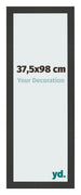 Bilderrahmen 37 5x98cm Schwarz Gemasert MDF Bologna Vorne Messe | Yourdecoration.de
