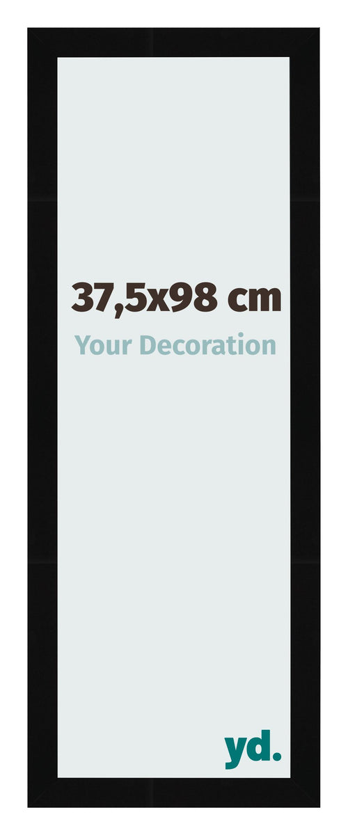 Bilderrahmen 37 5x98cm Schwarz Hochglanz MDF Bologna Vorne Messe | Yourdecoration.de
