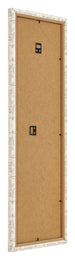 Bilderrahmen 37 5x98cm Weiß Vintage MDF Bologna Ruckseite Schrag | Yourdecoration.de
