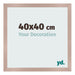 Bilderrahmen 40x40 cm Altrosa MDF Bologna Vorne Messe | Yourdecoration.de