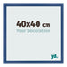 Bilderrahmen 40x40 cm Dunkelblau MDF Bologna Vorne Messe | Yourdecoration.de